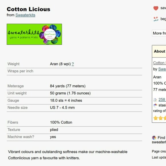 3 skeins of Aran weight 100% cotton yarn for knitting crochet weaving and other - Picture 7 of 7